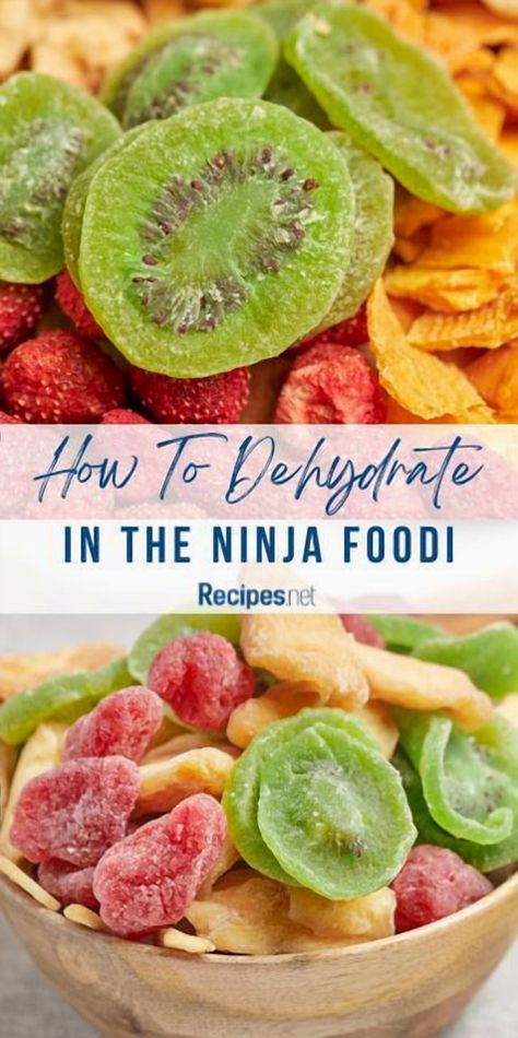 Uncover the art of food preservation with the Ninja Foodi and elevate your culinary skills. This comprehensive guide offers valuable insights into dehydrating and storing food, helping you transform fresh produce into delicious, long-lasting meals. From crafting vibrant plant-based dishes to perfecting the process of drying fruits and vegetables, you'll find everything you need to ensure your dehydrated creations are both healthy and flavorful. Dive into our collection of dehydrator recipes and steer clear of unhealthy options, all while extending the shelf life of your meals. Explore more tips and tricks at Recipes.net. Dehydrated Food Recipes, Food Dehydrator Recipes, Cooking Techniques Basic, Best Food Dehydrator, Dehydrating Food Storage, Food Dehydration, Dehydrating Food, Healthy Fruit Desserts, Breakfast Cocktails