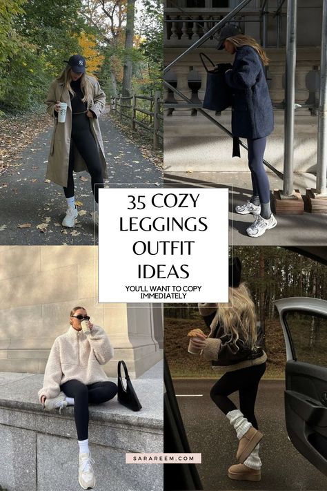 Casual Black Leggings Outfit Winter, Sweatshirt And Tights Outfit, Casual Cosy Outfit, Washington Spring Outfits, School Pickup Outfit Winter, Comfy Dinner Outfit Winter, Slouchy Outfit Winter, Chic Athleisure Outfits Winter, Doc Martens Outfit Winter Leggings