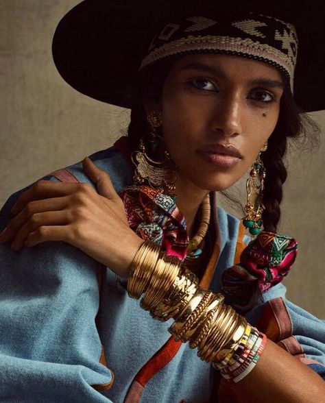 Amrit Kaur, Pooja Mor, Global Boho, Paris April, Bohemian Diesel, Mode Boho, Fashion Photography Editorial, International Fashion, Vogue Paris