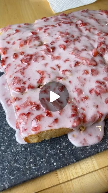 Sarah Maune on Instagram: "Strawberry bars for valentines day! RECIPE: 1 stick (1/2 cup) butter, 3/4 c sugar, 3 eggs, 1 cup flour, 1 tsp baking powder, 1/4 tsp salt, 1 tsp strawberry extract (I used 5 drops of strawberry oil), 1/4 c buttermilk, 1 c strawberry jam. Line an 8x8 pan and bake at 350 for 30-35 mins. For the glaze: 1 and 1/2 cups powdered sugar, 3-5 tsp milk (add slowly until you get the right consistancy) and 3-4 mashed strawberries! #sweet #sweets #sweetooth #dessert #desserts #dessert🍰 #dessertlover #desserttime #baking #bakingfromscratch #bakingclass #bakingtime #recipe #recipes #recipeshare #recipeoftheday #recipeideas #recipevideo #recipedeveloper #strawberry #strawberries #berries #valentines #valentinesdesserts #galentines #galentine #galentinesparty" Mashed Strawberries, Strawberry Bars, Strawberry Extract, 8x8 Pan, Baking Classes, 3 Eggs, Dessert Lover, Strawberry Jam, Recipe Of The Day