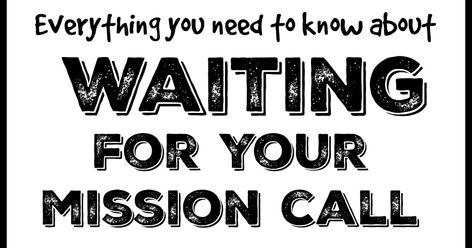 This post is part 2 of 2 (the previous post was "How Mission Calls Happen & How to Get Started" and you can read that here if you missed it... Mission Call Opening Party Ideas, Mission Call Opening Party, Mission Call Opening Ideas, Lds Mission Call Opening Party, Posters For Returning Missionaries, Mission Accomplished Meme, Mission Call, Waiting For You, Need To Know