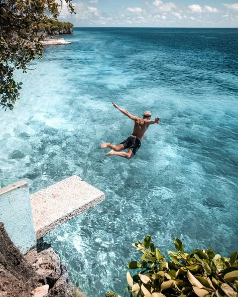 Cliff jumping and waterfall chasing in Isla Del Fuego, Siquijor! • • • • • • #beautifuldestinations #earthpix #travelmore #createexplore… Siquijor Island, Regions Of The Philippines, Digital Nomad Jobs, Cliff Jumping, Waterfall Features, Living On The Road, Adventure Inspiration, Full Time Travel, Philippines Travel