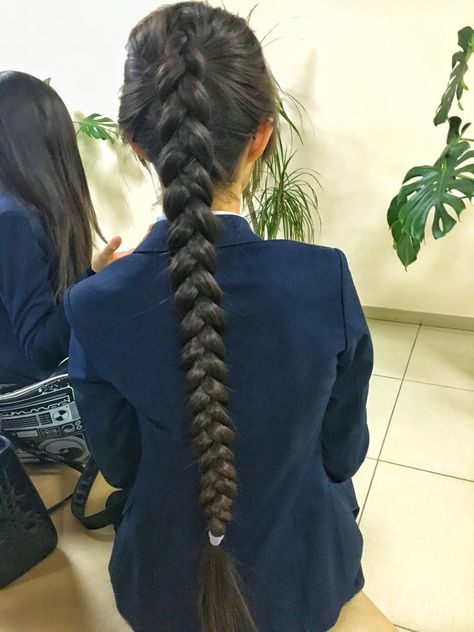 Long Hair Braids Aesthetic, Long Black Braided Hair, Single Long Braid, Very Long Hair Braid, Long Braid Black Hair, Long Thick Braid, Long Braid Aesthetic, Long Black Hair Braid, One Long Braid