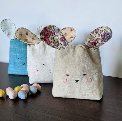 Bunny Bag Pattern, Floppy Eared Bunny, Bunny Bags, Goody Bags, Floppy Ears, Pink Tutu, Diy Stuffed Animals, I Did It, Bunny Ear