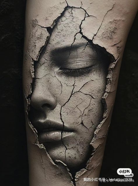 Ripped Skin Tattoo, Surrealism Tattoo, Pixie Tattoo, Hand Tattoo Designs, Stone Tattoo, Zeus Tattoo, Mary Tattoo, Mexican Art Tattoos, Tattoo Techniques