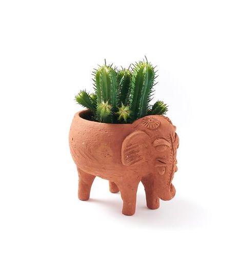 Garden – wholesale.matrboomie.com Clay Elephant, Planter Designs, Elephant Plant, Garden Planters Pots, Elephant Planters, Indian Pottery, Terracotta Plant Pots, Planter Design, Natural Clay