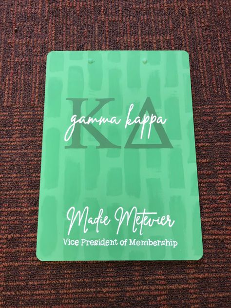 Kappa Delta Recruitment Clipboard Decoration Sorority Clipboard Ideas, Kappa Delta Recruitment, Recruitment Decorations, Clipboard Ideas, Clipboard Decorating, Tri Delt, Kappa Delta, Clipboard, Sorority