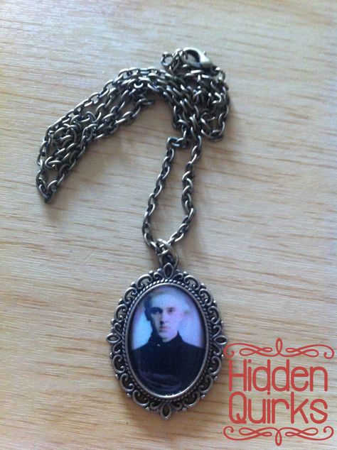 Harry Poter 1 (Draco Malfoy) cameo necklace by Hidden Quirks  £4 + p&p  www.facebook.com/hiddenquirks Cameo Necklace, Draco Malfoy, Harry Potter, Necklaces, Personalized Items, Pendant Necklace, Pendant