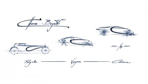 Bugatti Royale Veyron Chiron Side Line Design Sketch Ferrari Sign, Bugatti Royale, Car Design Sketch, Car Showroom, Concept Car Design, Bugatti Chiron, Car Sketch, City Car, Bugatti Veyron