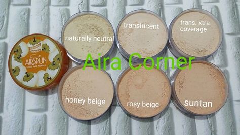 Coty airspun shades Airspun Powder, Coty Airspun Powder, Coty Airspun, Maybelline Fit Me Powder, Fit Me Powder, Makeup 2023, Magic Makeup, Makeup Hacks Tutorials, Aloe Vera Plant