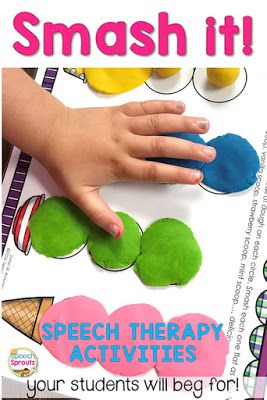 Aba Therapy Activities, Articulation Therapy Activities, Speech And Language Activities, Speech Therapy Activities Preschool, Language Development Activities, Toddler Speech, Speech Games, Early Intervention Speech Therapy, Fun Ice Cream