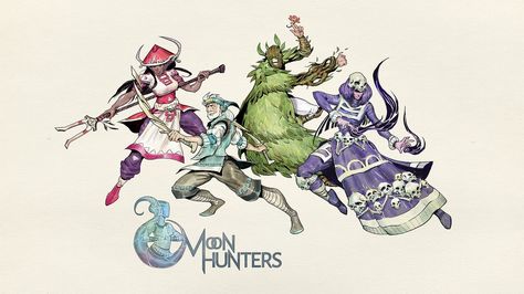 Hunter Character, Moon Hunters, Indie Games, Animated Characters, Moon, Humanoid Sketch, Drawings, Art