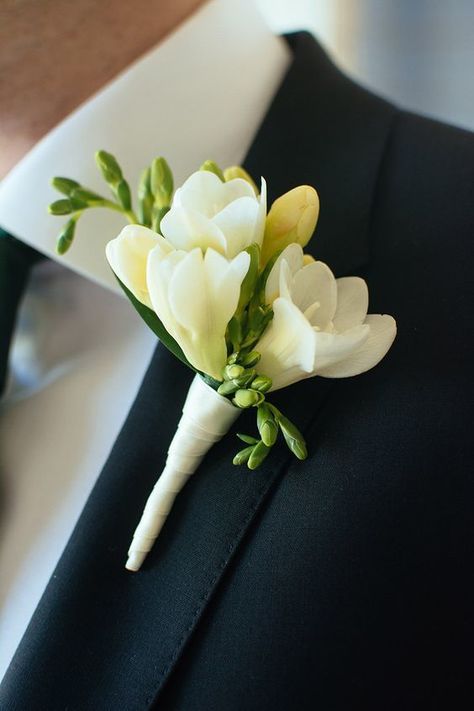 Boutonniere Ideas, Freesia Flowers, Button Holes Wedding, Corsage And Boutonniere, Wedding Flowers Summer, Sophisticated Bride, Breathtaking Wedding, Corsage Wedding, Boutonniere Wedding