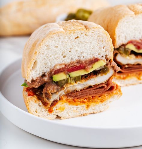 Healthy Sandwich Alternatives to Deli Meat - Meatless Monday Sandwich Alternatives, Mexican Sandwich, Best Vegan Breakfast, Club Sandwich Recipes, Healthy Sandwich, Vegan Chorizo, Types Of Sandwiches, Vegan Meat, Melty Cheese