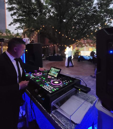 Wedding Dj Aesthetic, Dj Wedding Setup, Dj Set Up Wedding, Dj Setup Wedding, Dj At Wedding, Dj For Wedding, Wedding Dj Setup, Wedding Party Dance, Wedding Entertainment Ideas