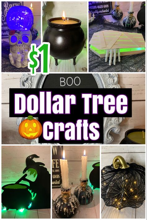 Dollar Tree DIY decor ideas and hacks! Affordable dollar store halloween decor Simple Halloween Decor For Party, Easy Dollar Tree Halloween Decorations, Diy Halloween Decorations With Pumpkin Buckets, Cheap Halloween Diy Crafts, Diy Halloween Crafts Dollar Tree, Halloween Diy Easy Decorations, Easy Fun Halloween Decorations, Toilet Paper Halloween Decorations, Simple Halloween Decor Indoor Diy