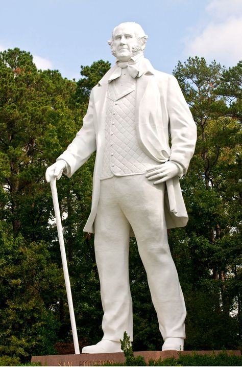 The man, the legend: Sam Houston. Huntsville Texas, Republic Of Texas, Sam Houston, Texas Style, Powerful Art, Beautiful Sites, Texas Travel, Texas Homes, Galveston