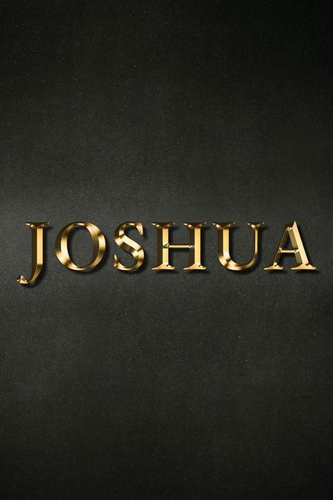 Joshua typography in gold effect design element  | free image by rawpixel.com / HwangMangjoo Joshua Name Wallpaper, Joshua Name, David Name, Golden Illustration, Basketball Background, Gold Effect, Free Illustration Images, Dark Art Tattoo, Cute Animal Clipart