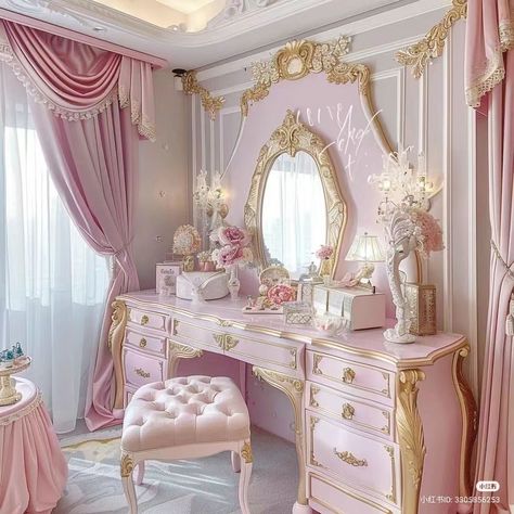 Pink Pastel Room Aesthetic, Princesscore Bedroom, Girly Pink Bedroom, Dream Bedroom Inspiration, Cute Diy Room Decor, Princess Room, Cute Bedroom Decor, Pretty Room, Dreamy Room