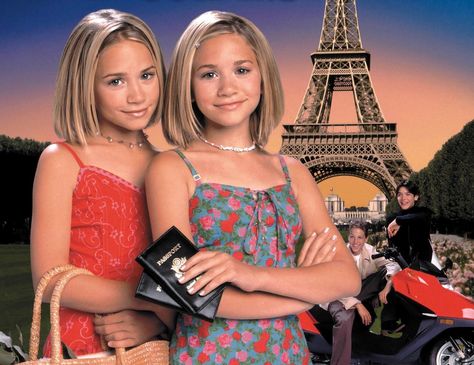 Mary-Kate and Ashley Olsen Movies Style Pictures | POPSUGAR Fashion Marry Kate And Ashley Olsen, Olsen Hair, Olsen Twins Full House, Passport To Paris, Paris Movie, Olsen Twins Style, Olsen Sisters, Mary Kate Ashley Olsen, Mary Kate And Ashley Olsen