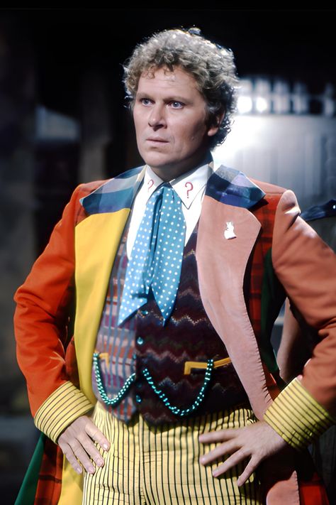 The classic Doctor Who story ‘Vengeance on Varos’ came in Colin Baker’s first season, and pushed the boundaries of family entertainment. What was it about this 1985 story that made such an impact? Colin Baker Doctor Who, Doctor Who Christmas, Colin Baker, New Doctor Who, Doctor Who Companions, Doctor Who Merchandise, Classic Doctor Who, The Faceless, Sci Fi Tv