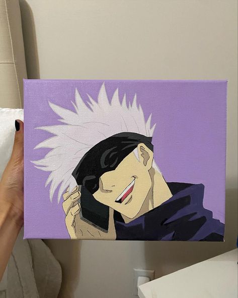 #gojosatoru #satorugojo #jjk #jujutsukaisen Jjk Painting, Sellable Art, Anime Canvas Painting, Art Markers Drawing, Painting Exhibition, Canvas Art Projects, Small Canvas Paintings, Anime Canvas Art, Cute Canvas Paintings