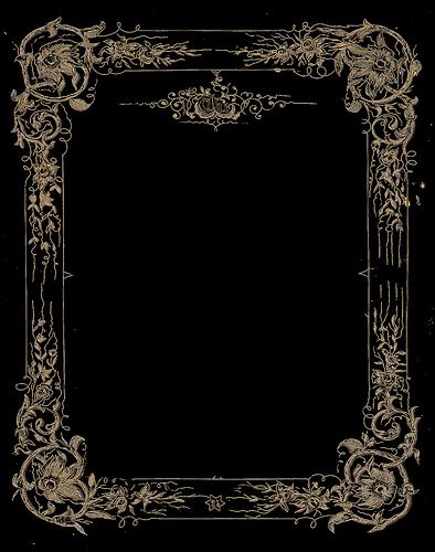 The | Flickr - Photo Sharing! Dark Floral Design, Book Frame Design, Frame Overlay, Gothic Frame, Fotografi Urban, Floral Overlay, Book And Frame, Photo Frame Design, Vintage Book Covers