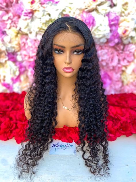 26 Inch Deep Wave Wig, Deep Wave Wig, Wave Texture, Wave Wig, Textured Waves, Front Lace Wigs Human Hair, Hair Lace, Deep Wave, Black Girls Hairstyles