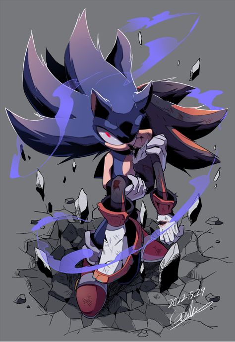 Sonic And Shadow Fanart, Shadow The Hedgehog Fanart, Sonic Y Shadow, Shadow Fanart, Sonic X Shadow Fanart, Dark Sonic, Sonic Fanart, Sonic & Knuckles, Sonic Adventure