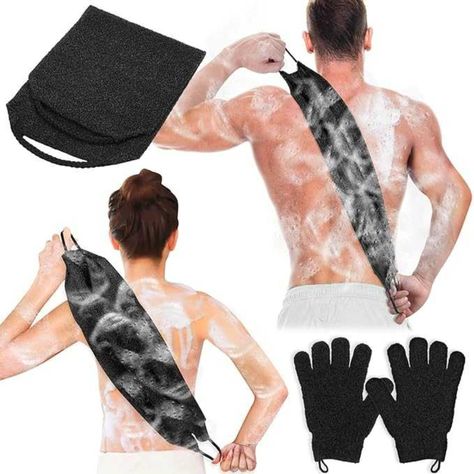 Anezus Exfoliating Back Scrubber Bath Gloves Set, Exfoliating Shower Towel with Shower Gloves for Body Scrub, Back Cleaner Wash Gloves to Remove Dead Skin (Black) ZAR 145.45 ZAR 243.39 Shipping & Import Charges to South Africa https://amzn.to/3ziOiuE Material – Nylon Color – Black Brand – anezus Style – Glove Item Form – Glove About this item 🛀 WHAT YOU WILL GET: The package comes with a bath body scrubber and a pair of bath gloves in black color, perfect bath accessories for women ... Shower Body Scrub, Shower Gloves, Bath Gloves, Exfoliating Mitt, Back Scrubber, Exfoliating Gloves, Body Scrubber, Shower Towel, Body Exfoliator