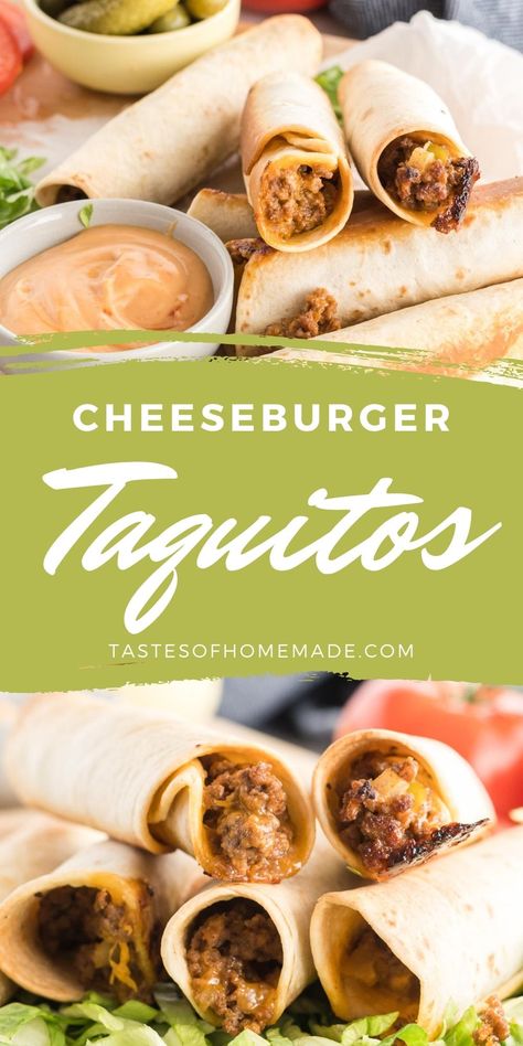 Hamburger Meat Recipes With Tortillas, Wraps With Ground Beef, Mixed Ground Beef And Pork Recipes, Hamburger Meat And Tortilla Recipes, Ground Beef And Flour Tortilla Recipes, Ground Beef Game Day Recipe, Hamburger Taquitos, Beef And Tortilla Recipes, Summer Meal Ideas With Ground Beef