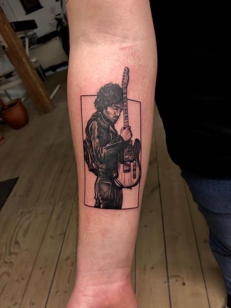 Bruce Springsteen Tattoo, Springsteen Tattoo, Bruce Springsteen, Skull Tattoo, Tattoo Ideas, Tattoos, Pins