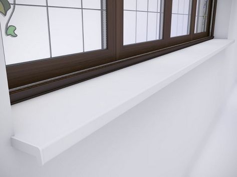 Window sills – how to choose the finishing touch of your windows? Window Sill Painting Ideas, Black Window Sills Interior, Granite Window Sill, Modern Window Trim, Stone Window Sill, Interior Window Sill, Interior Window Trim, Ranch House Remodel, Bay Window Seat