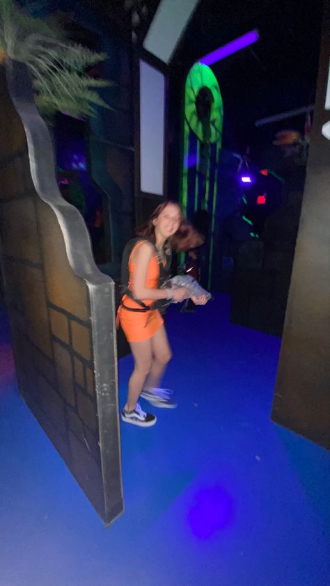 lazer tag, lazer tag aesthetic, prog, prog ideas, prom ideas, hoco ideas, homecoming, bucket list ideas What To Wear To Laser Tag, Laser Tag Outfit Ideas, Laser Quest, Laser Game Aesthetic, Laser Tag Aesthetic, Laser Tag Birthday Party Ideas, Laser Tag Birthday Party, Laser Tag Party, Laser Tag Birthday