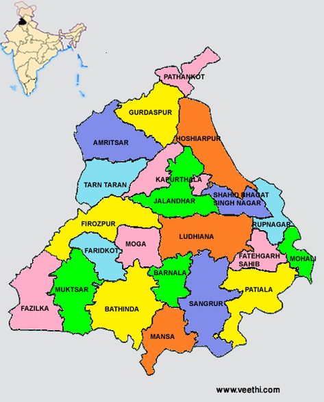 Punjab Districts Map Punjab Map, India World Map, World Geography Map, Punjab Culture, Daily Use Words, Punjabi Culture, Nanak Dev Ji, Geography Map, Happy Morning Quotes