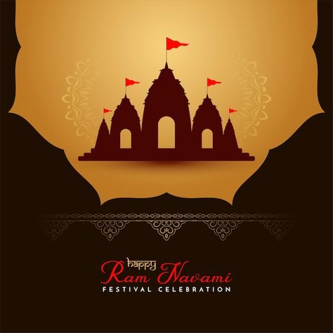 Happy Ram Navami, Festival Background, Indian Festivals, Iconic Photos, Beautiful Backgrounds, Vector Photo, Ram, Graphic Resources, Vector Images