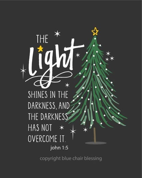 Light Shines In The Darkness, Christmas Verses, Christmas Scripture, Christmas Bible Verses, Christmas Bible, Christmas Chalkboard, Ayat Alkitab, Christian T Shirts, Scripture Cards