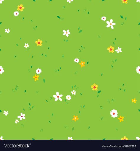 Green field seamless texture vector image Field With Flowers, Cartoon Grass, Green Grass Field, Hand Painted Textures, Grass Flower, Green Field, Flowers Blooming, Grass Field, Texture Vector