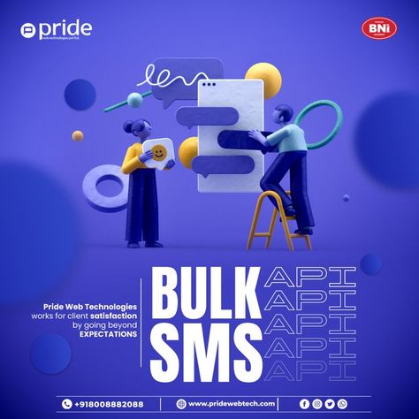 Bulk SMS API gives developers the ability to integrate functionality into their own applications. Hurry up! Get in Touch with us at +91 8008882088. #pridewebtechnologies #seo #prideweb #smsservicesprovider #smsmarketing #smsmarketingservice #smsmarketingtips #smsmarketingcampaign Graphic Design Posters Layout, Digital Marketing Tips, Sms Marketing, Web Technology, Poster Layout, Application Design, Graphic Design Posters, Marketing Campaigns, Marketing Services