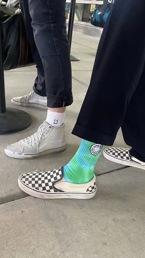 Tippy Tap, Vans Slip On Outfit, Vans Ootd, Slip On Outfit, Streetwear Wallpaper, Vans Checkerboard Slip On, Style Skate, Vans Checkerboard, Guys Clothing Styles