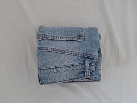 Folding Jean Shorts To Save Space, How To Fold Denim Shorts, Folding Jean Shorts, How To Fold Jean Shorts To Save Space, How To Fold Bottom Of Jeans, How To Fold Jean Shorts, Best Way To Fold Shorts, How To Fold Shorts For Travel, Folding Shorts In Drawers