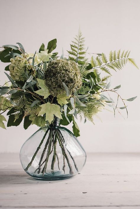 Faux Flowers Arrangements, Foliage Arrangements, Room Decoration Ideas, Greenery Arrangements, Different Types Of Flowers, Flower Vases Decoration, Flower Vase Arrangements, Faux Flower Arrangements, Vase Arrangements