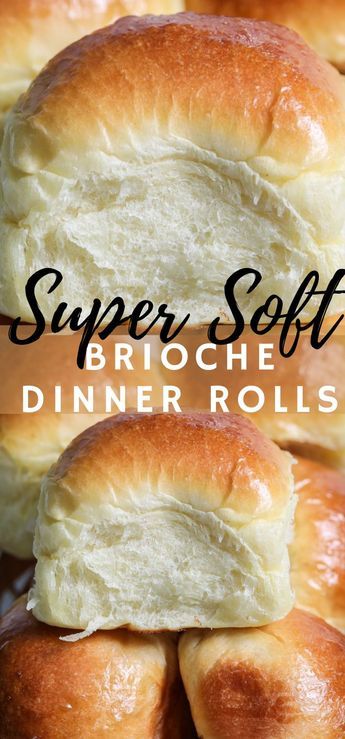 Brioche Dinner Rolls, Soft Rolls Recipe, Dinner Rolls Recipe Homemade, Sweet Dinner Rolls, Homemade Bread Recipes Easy, Artisan Bread Recipes, Homemade Dinner Rolls, Brioche Bread, Best Bread Recipe