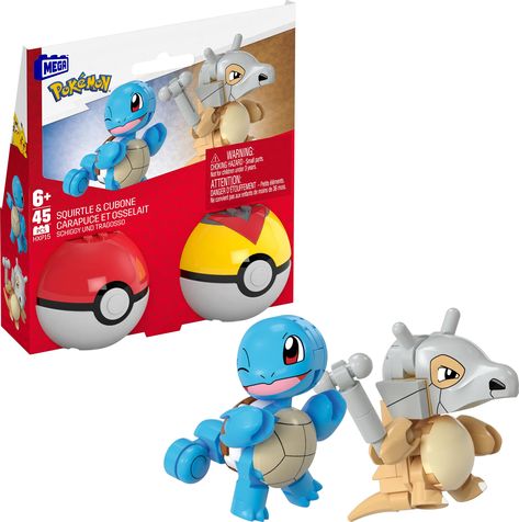 PRICES MAY VARY. Poke Ball set with 2 buildable Pokemon and 2 Poke Balls Features buildable Squirtle and Cubone Pieces combine with all Pokemon building sets by MEGA and are compatible with other name brands Ideal for ages 7 and up, these building toys help develop creativity and problem-solving skills Officially licensed by The Pokemon Company International Disney Dragon, Mega Pokemon, Trick Or Treat Studios, Construction Toys, All Pokemon, Problem Solving Skills, Toy Sets, Building Toys, Imaginative Play