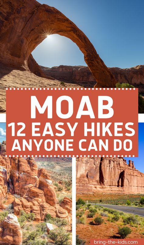 Moab With Kids, Moab Hikes, Arches National Park Hikes, Hiking Usa, Utah National Parks Road Trip, Utah Parks, Utah Trip, Utah Vacation, Road Trip Places