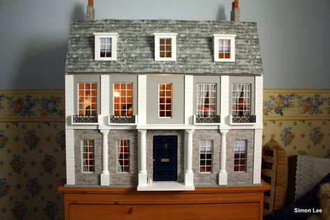 Georgian House | The Georgian house, with the front in place… | Simon Lee | Flickr Georgian Houses, Simon Lee, Georgian House, Georgian Era, Dolls House Interiors, Georgian Homes, Dream Doll, House Interiors, Doll Houses