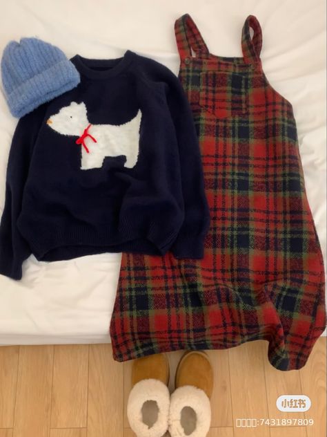 #fashion #outfits #outfitideas #outfitstyle #outfitpost #outfittrends #fashionstyle #fashioninspo #style #stylefashion #styleinspo #xiaohongshu #clothing #clothes Christmas Outfit Cottagecore, Cute Cottagecore Outfits Winter, Christmas Outfit Aesthetic Korean, Casual Cottagecore Outfits Winter, Cute Korean Christmas Outfits, Outfit Mood Board, Xiaohongshu Outfits, Christmas Outfits Aesthetic, Teacher Winter Outfits