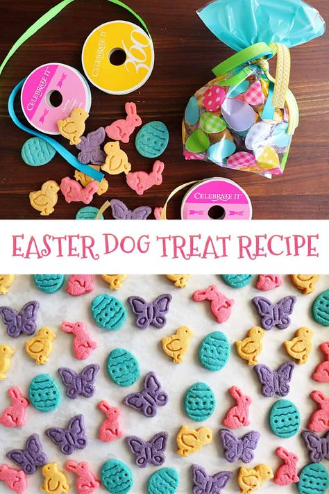 Homemade Easter Dog Treat Recipe - ProjectPAWS Dog Snacks Recipes, Easter Dog Treats, Dog Treats Homemade, Pet Treats Recipes, Easy Dog Treat Recipes, Dog Treat Recipe, Dog Biscuit Recipes, Easy Dog Treats, Healthy Dog Treats Homemade