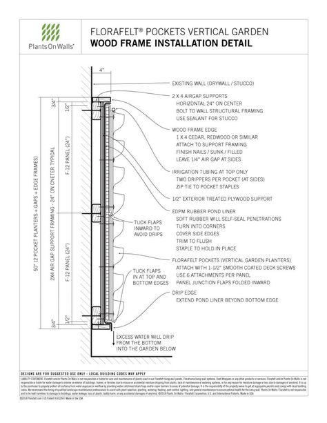 Florafelt Pocket Panels Mounting Methods – Plants On Walls Aquaponics Garden, Vertical Garden Systems, Urban Gardening Ideas, Landscape Yard, Vertical Garden Plants, Wood Edging, Vertical Garden Planters, Metal Edging, Vertical Vegetable Garden