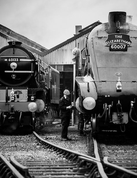 Early 50's Eastern Region... | Flickr - Photo Sharing! Trains Photography, Live Steam Locomotive, Steam Trains Photography, Steam Trains Uk, Train Museum, Steam Engine Trains, Steam Railway, Railroad Photography, Tyne And Wear